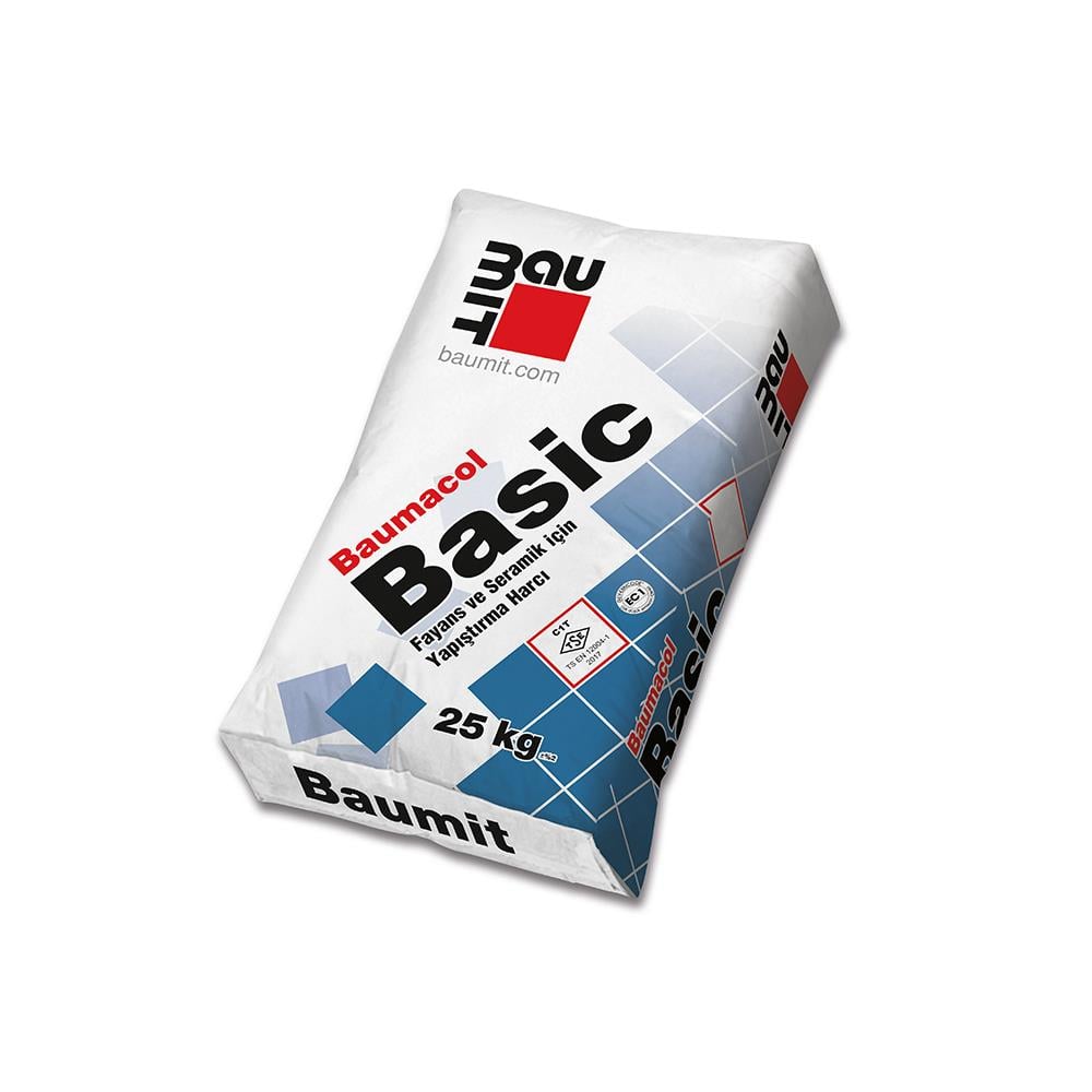 Baumit Basic Seramik Yapıştırıcı C1T Gri 25 Kg resmi