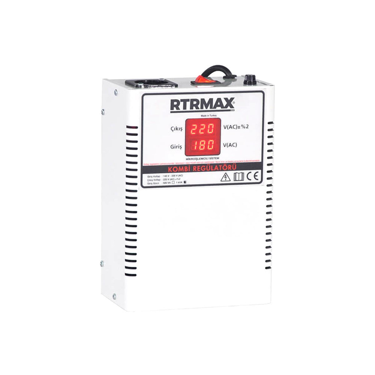 Rtrmax Rtm5991 Voltaj Regülatörü 145-235v 1 Kva Röleli Tip resmi