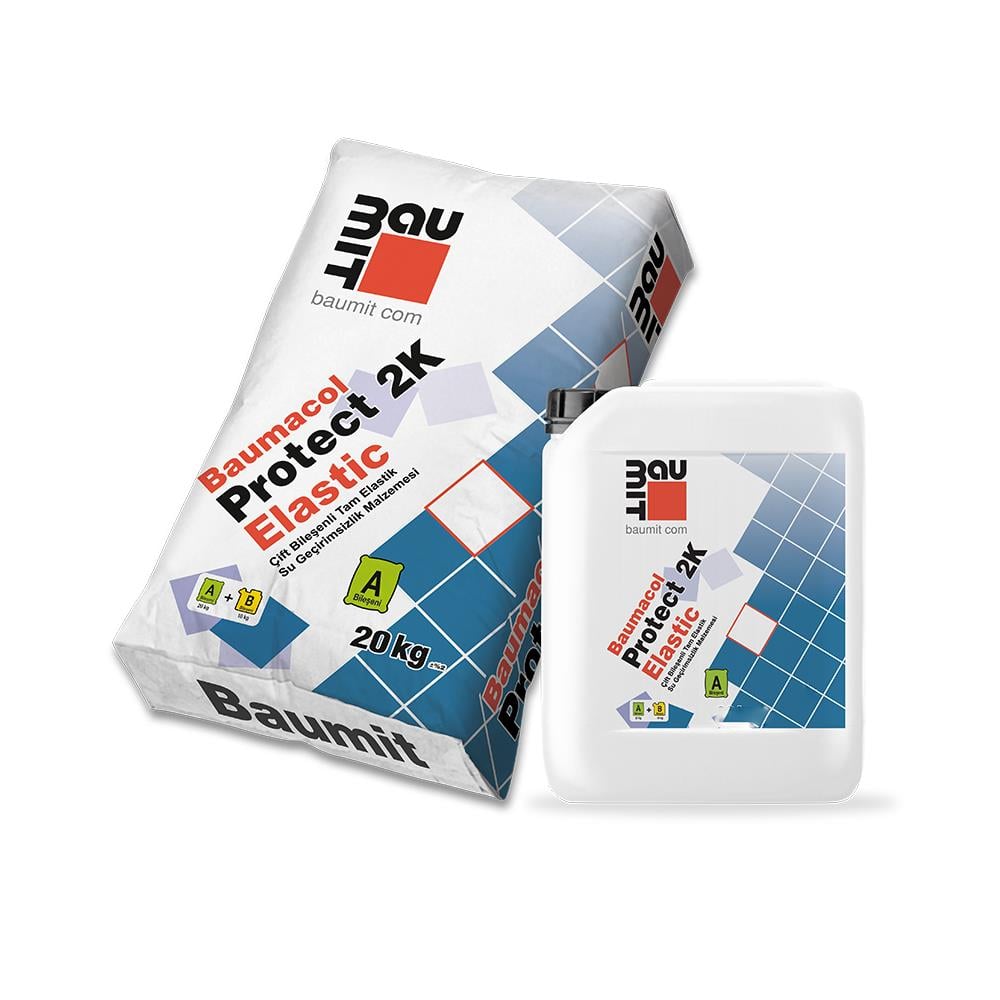 Baumit Protect 2K Çift Bileşen Tam Elastik Sürme İzolasyon Malzemesi 30 Kg resmi