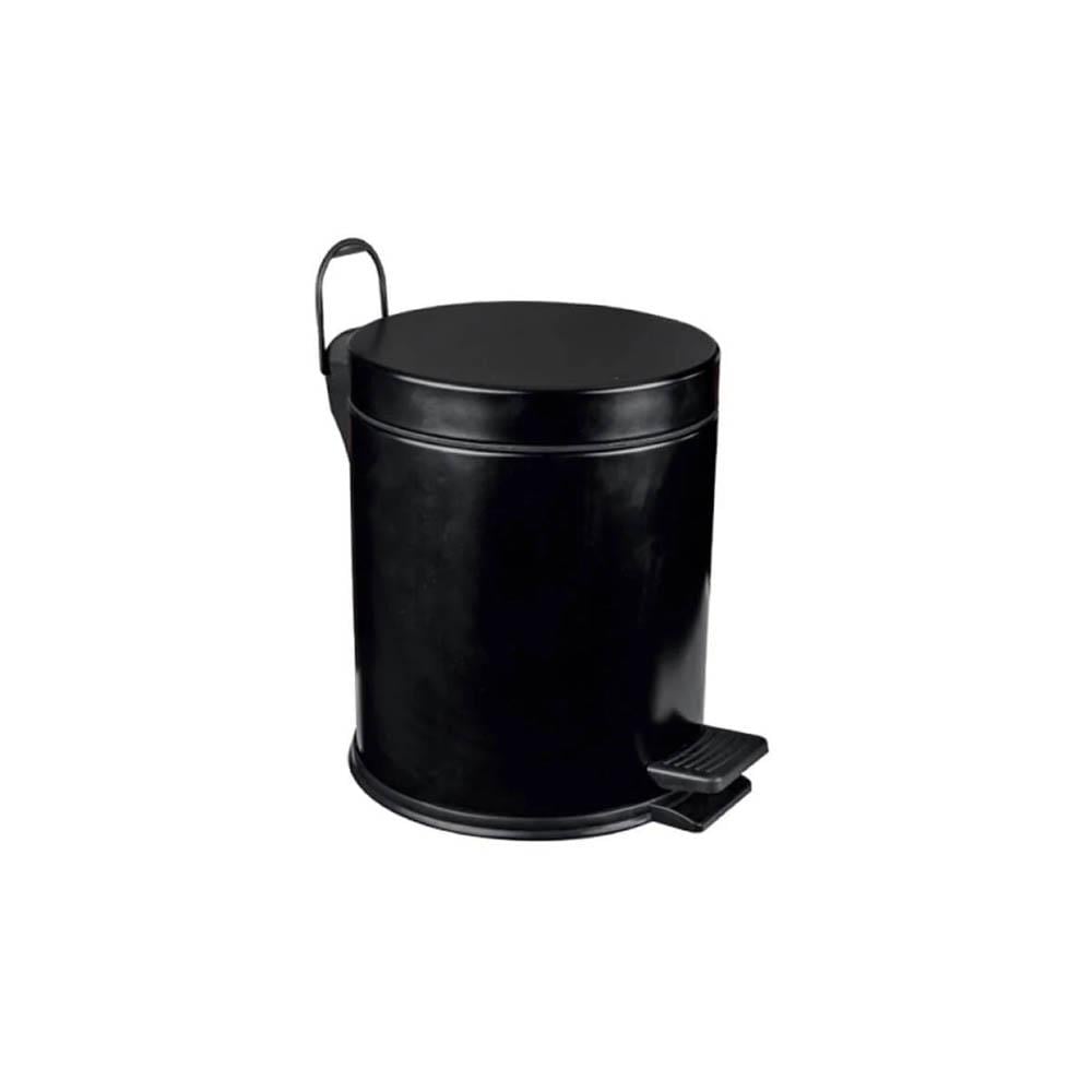 Maxiflow Standart Çöp Kovası Boyalı Siyah 5 Lt 18202 (8'li Koli) resmi