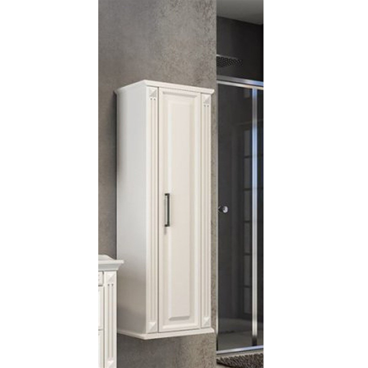 Aquanil Moskova Boy Dolabı - Beyaz resmi