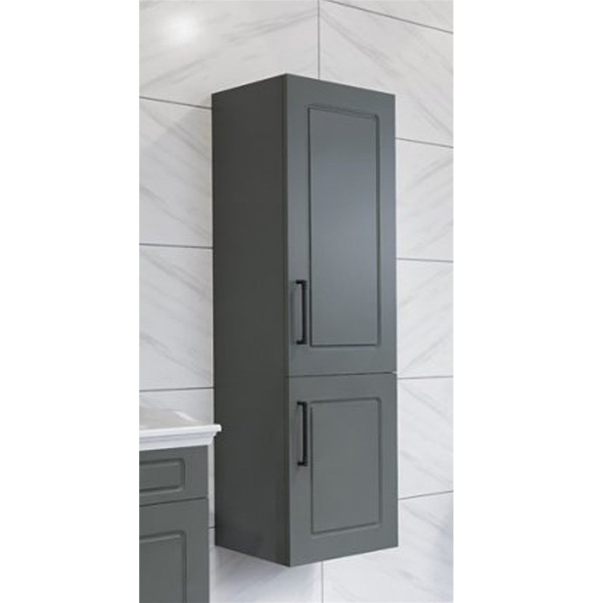 Aquanil Monaco Boy Dolabı - Antrasit resmi