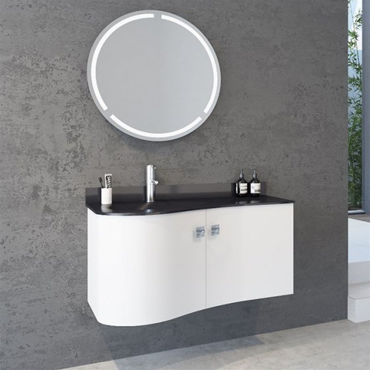 Aquanil verso 100 Cm Banyo Dolabı - Beyaz resmi