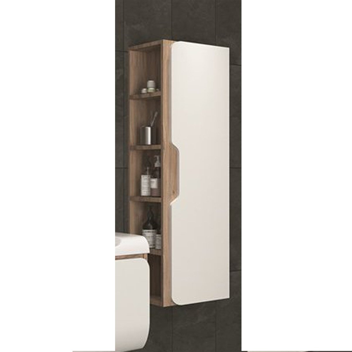 Aquanil Tales Boy Dolabı - Beyaz/dorado resmi