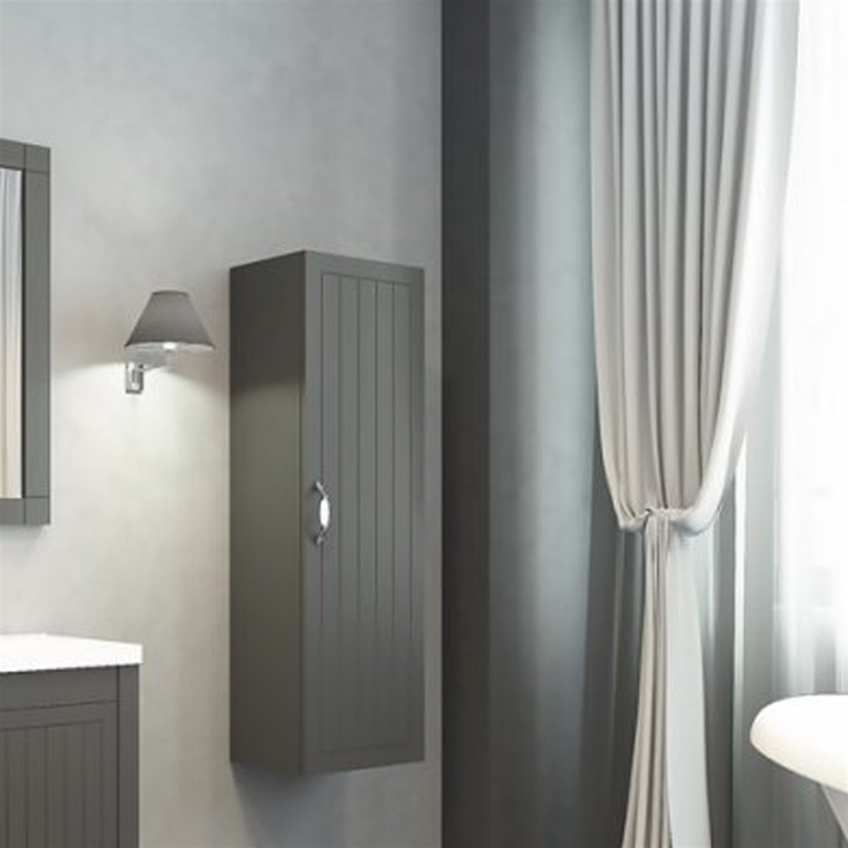 Aquanil Helen Boy Dolabı - Antrasit resmi