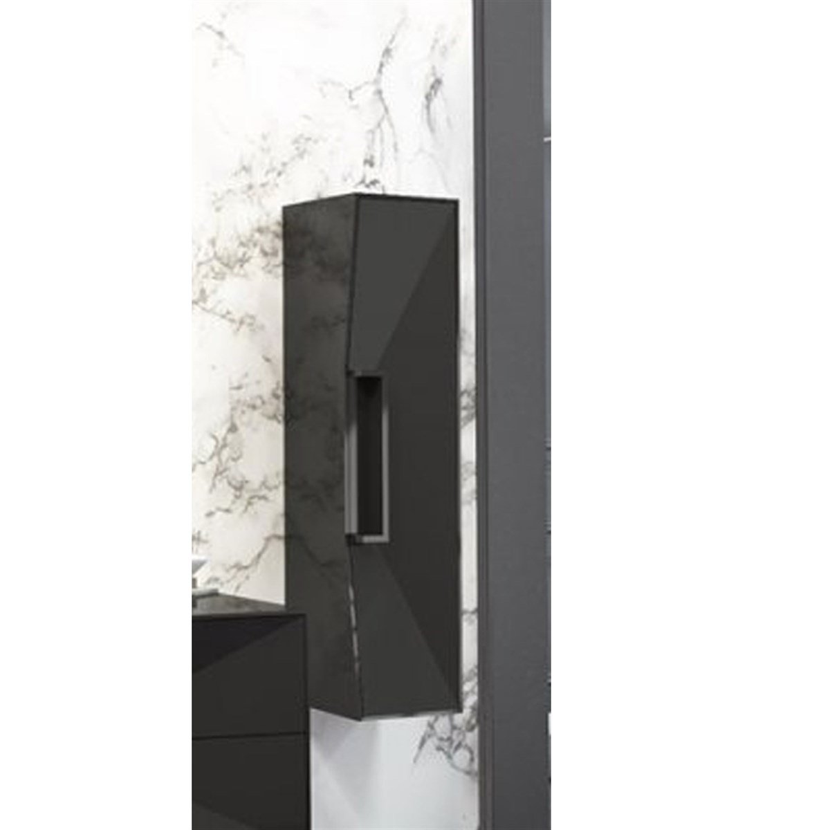 Aquanil Omente Boy Dolabı - Siyah resmi