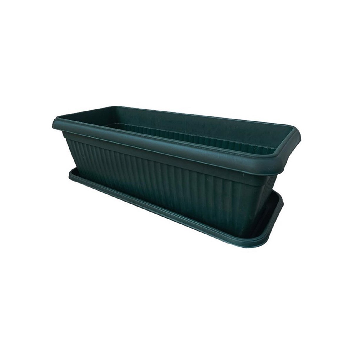 Şenyayla Köşeli Antik Mega Saksı 150 Lt 5795 (Yeşil) resmi