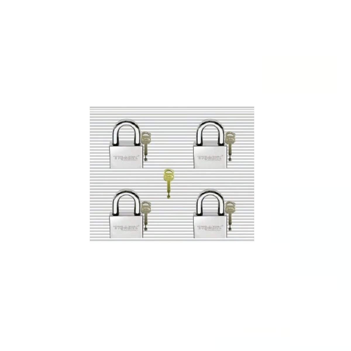 Trı-max Master Sistem Çelik Asma Kilit 55mm 4'lü Set Mk2441 resmi