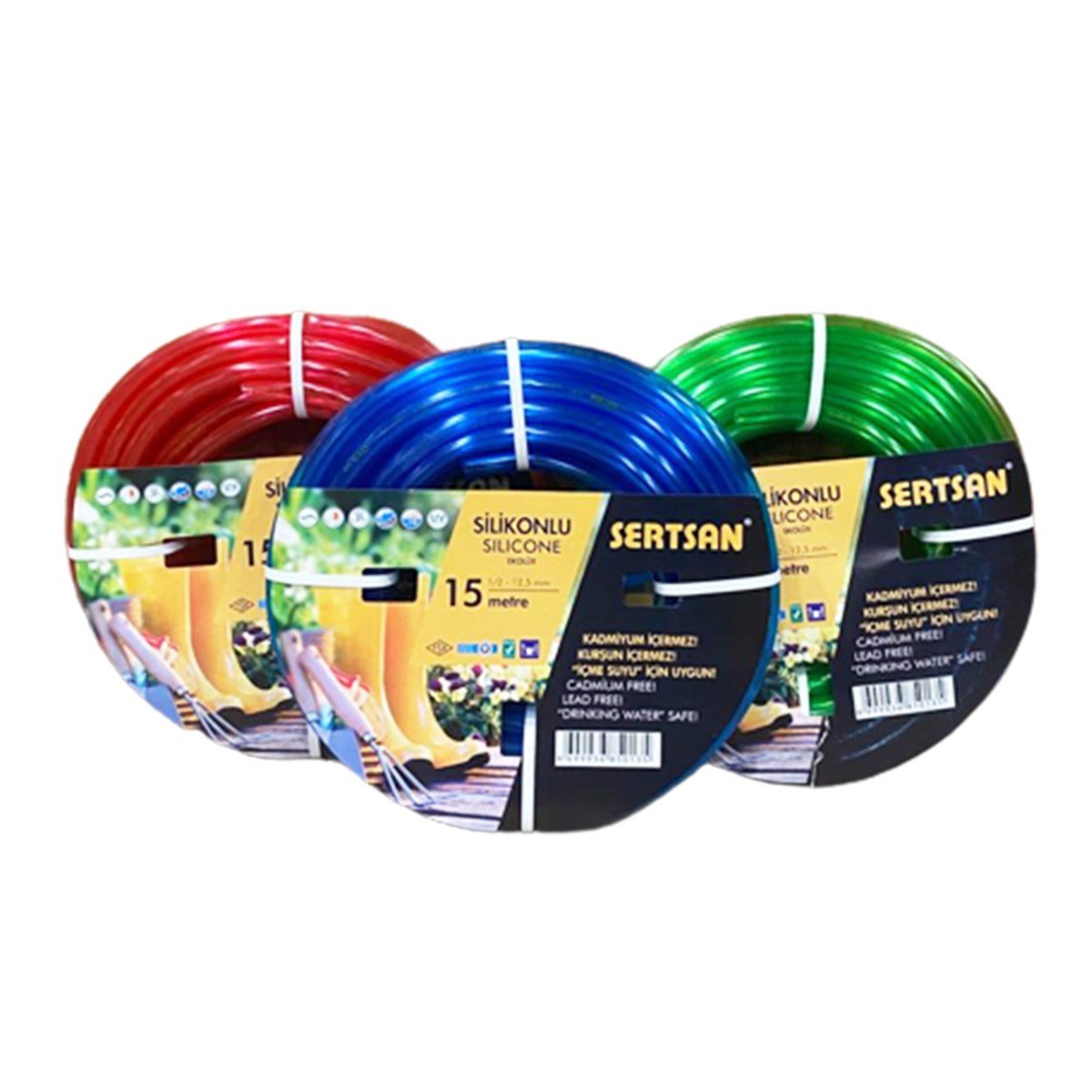 Sertsan Ekolüks Silikonlu Bahçe Hortumu 15 Metre resmi