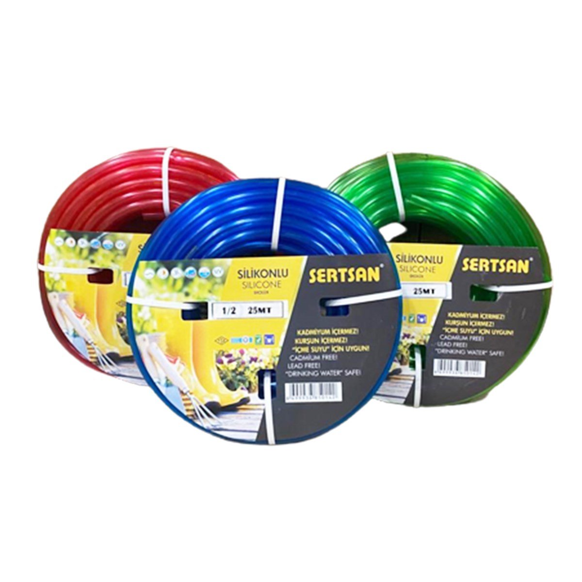 Sertsan Ekolüks Silikonlu Bahçe Hortumu 25 Metre resmi