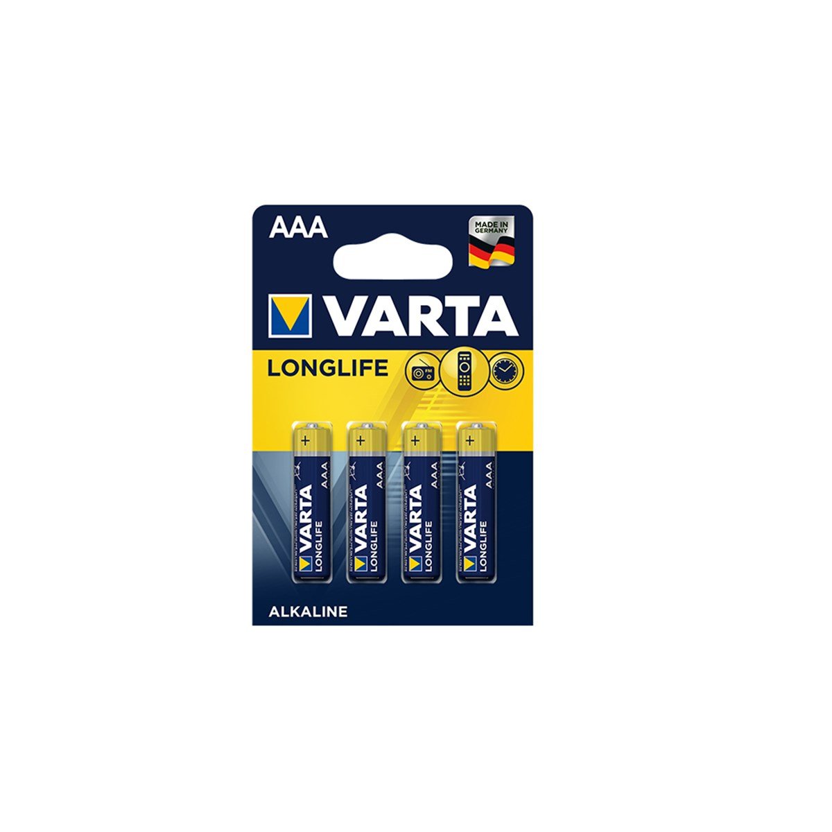 Varta Longlife 1.5V AAA 4lü Alkalin Pil 4103-4 resmi