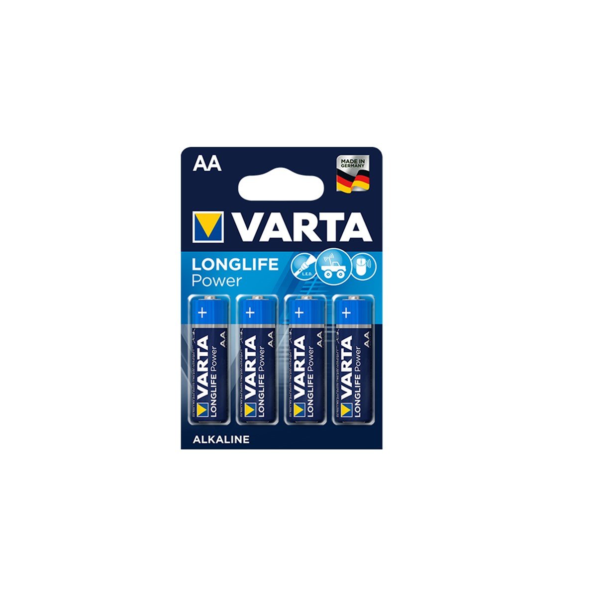 Varta Longlife Power Kalem Pil 4lü AA 4906 resmi