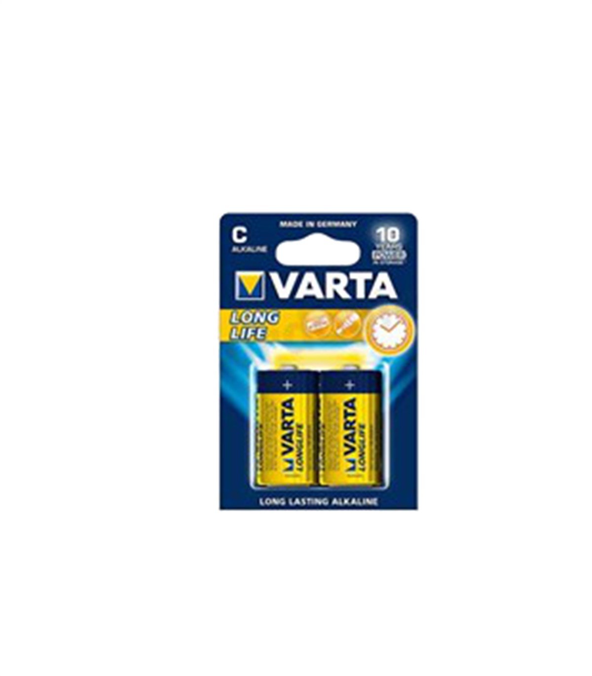 Varta Longlife 1.5V 2li C Alkalin Orta Boy Pil 4114-2 resmi