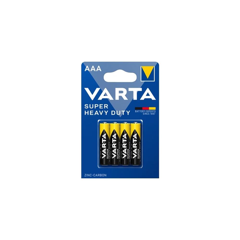 Varta Süperlife 1.5V AAA 4lü Çinko Karbon İnce Kalem Pil 2003-4 resmi