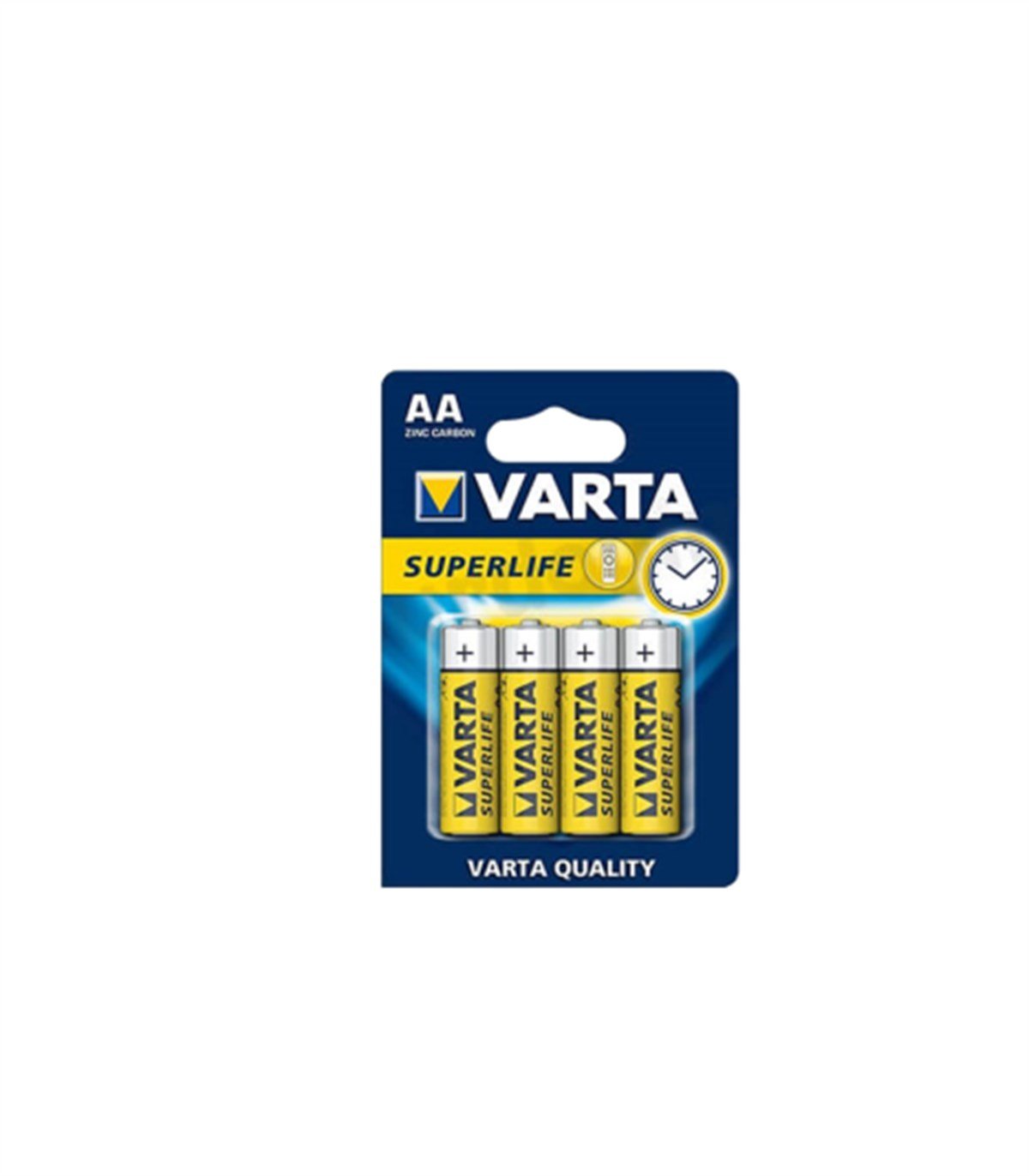 Varta Süperlife 1.5V AA 4lü Çinko Karbon Kalem Pil 2006-4 resmi