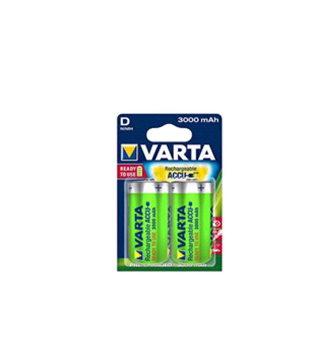 Varta Şarj Edilebilir 3000 mAh D Büyük Boy Pil 56720 resmi