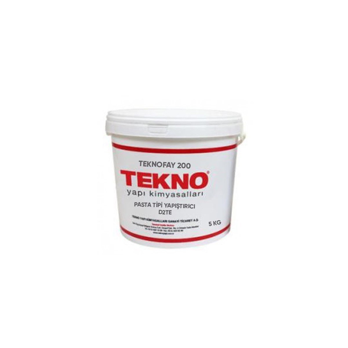 Teknofay 200 Pasta Tipi Seramik Yapıştırıcı D2TE 5 Kg resmi