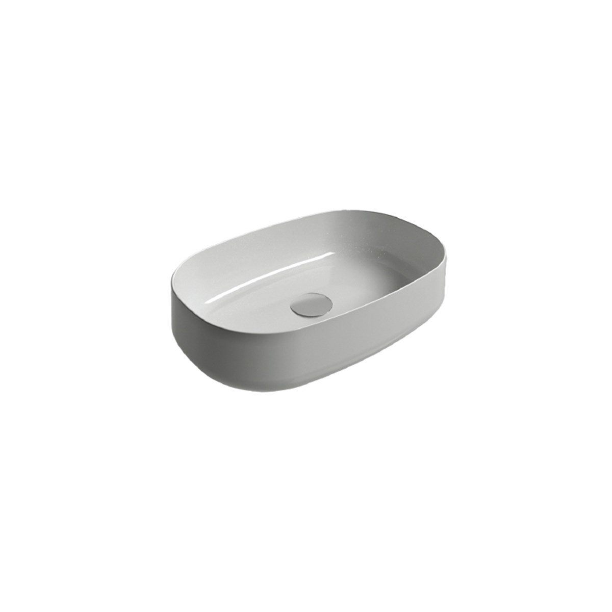 Newarc Lavelli Tezgah Üstü Lavabo Beyaz 55X35X14,5Cm Lav.L.055 resmi