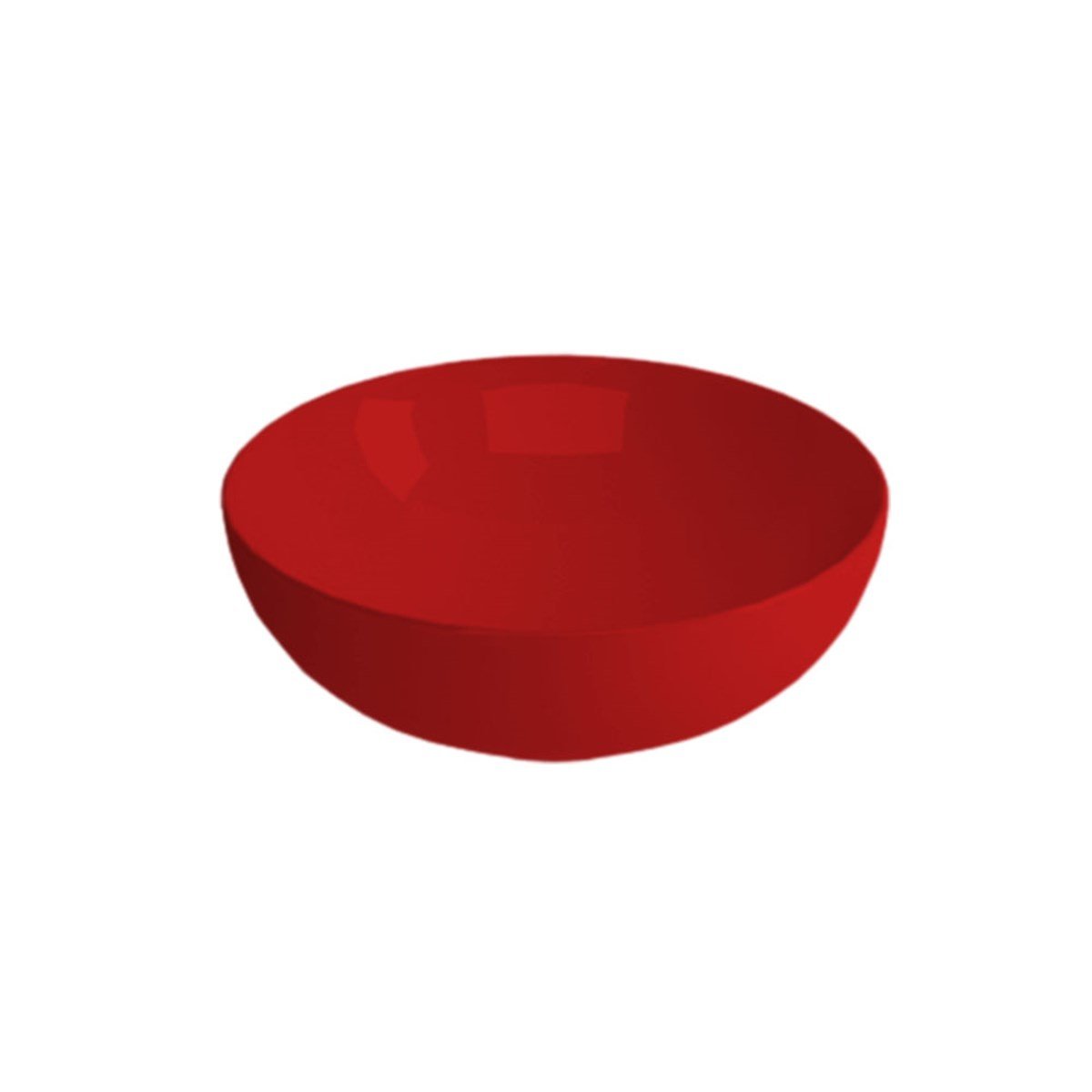 Newarc Newart Tezgah Üstü Lavabo Parlak Kırmızı 42,5X15,5Cm 5010R resmi