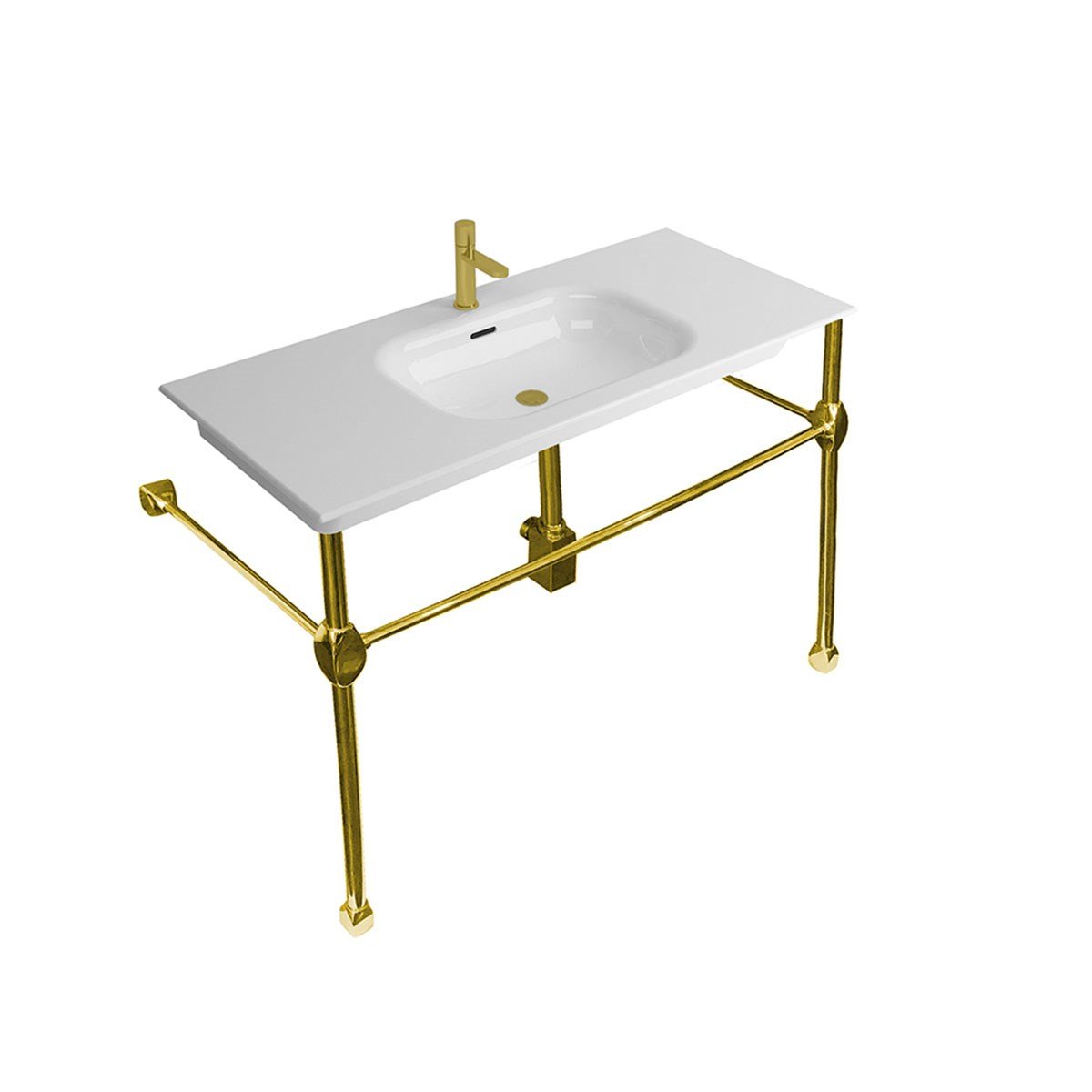 Newarc Natural Altın Ayaklı Lavabo 80Cm Nat.A080G resmi