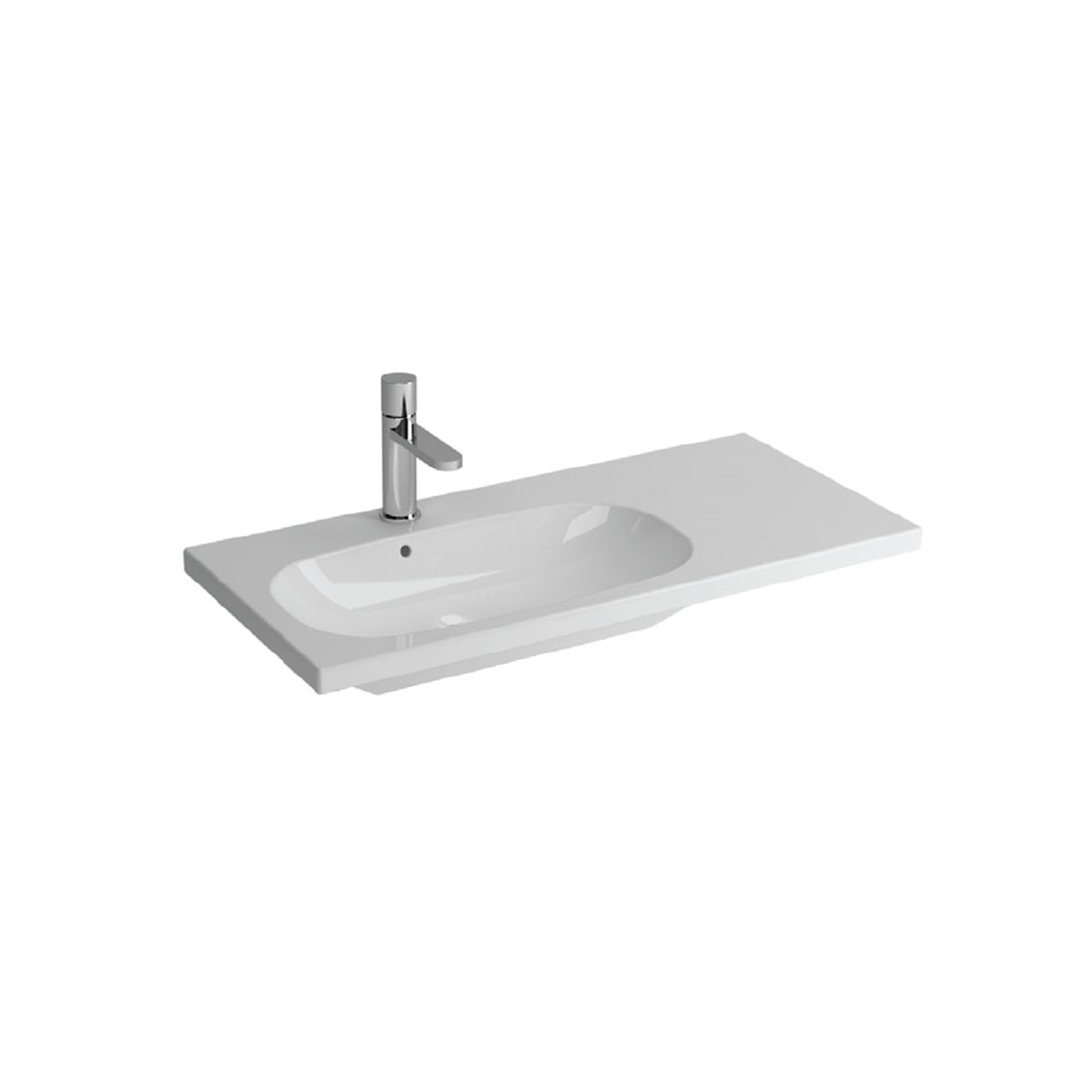 Newarc River Etajerli Lavabo Mat Beyaz 80X38X4Cm 506080Mw resmi