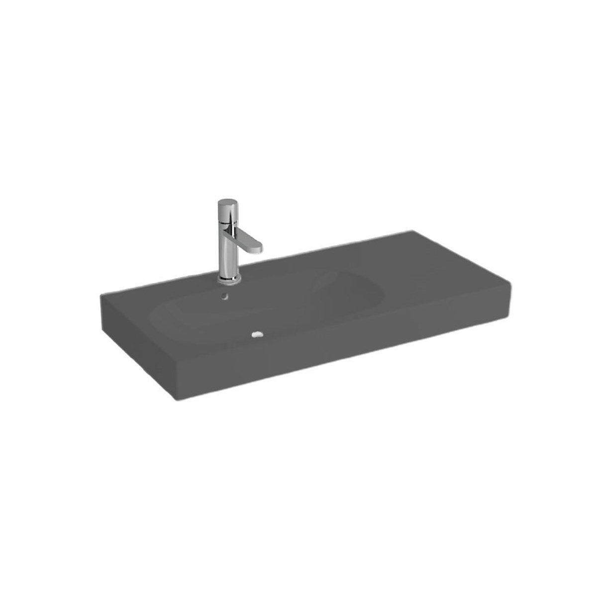 Newarc River Etajerli Lavabo Mat Antrasit 80X38X13Cm 507080Ma resmi