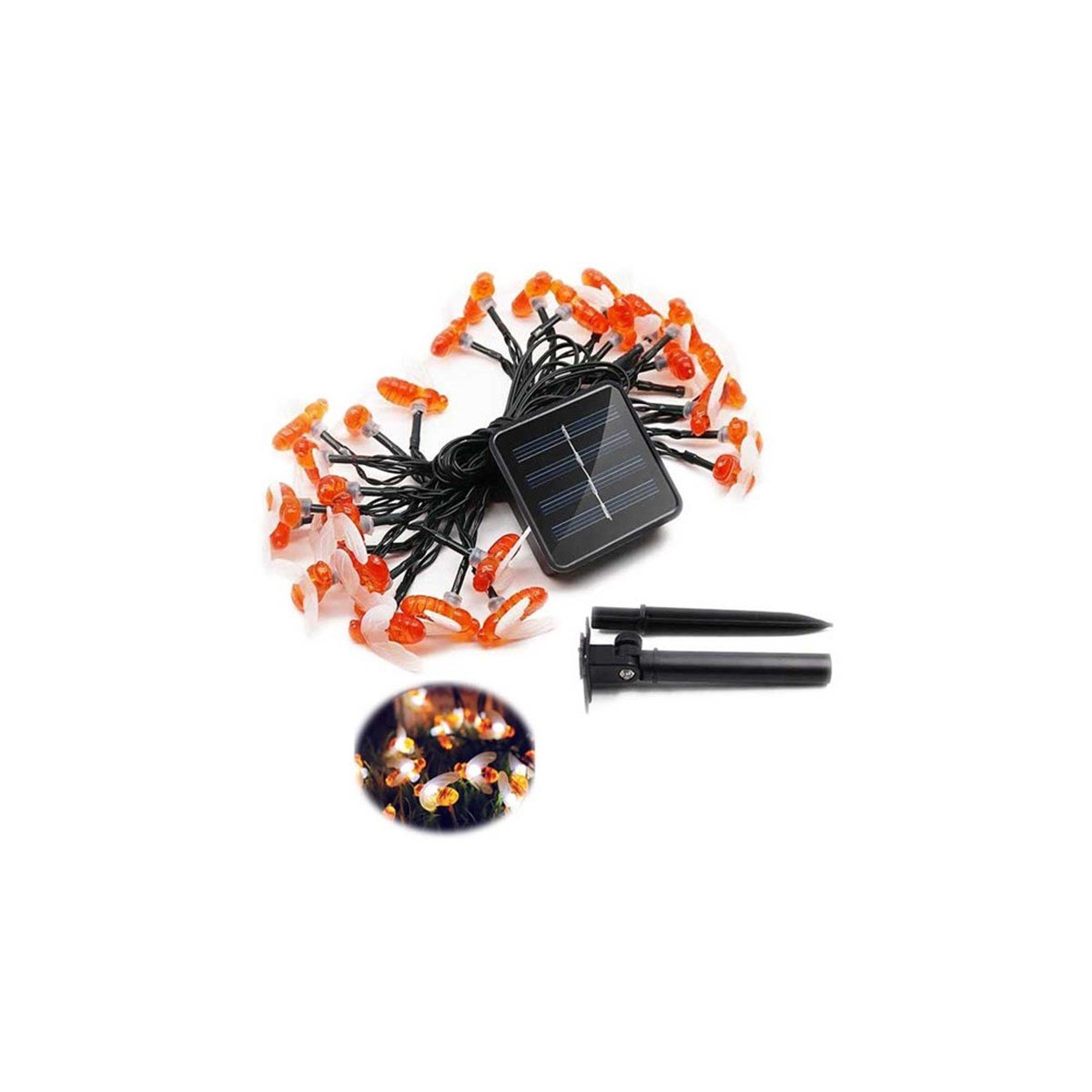 Forlife 20W Solar 5 Metre 7 Mod Işık Zinciri Gün Işığı Fl-3259 resmi