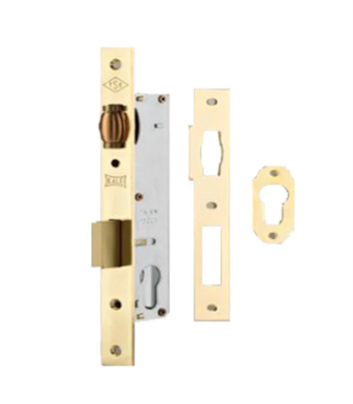 Kale 155 U Gömme Kilit 20 Mm Makaralı Sarı resmi