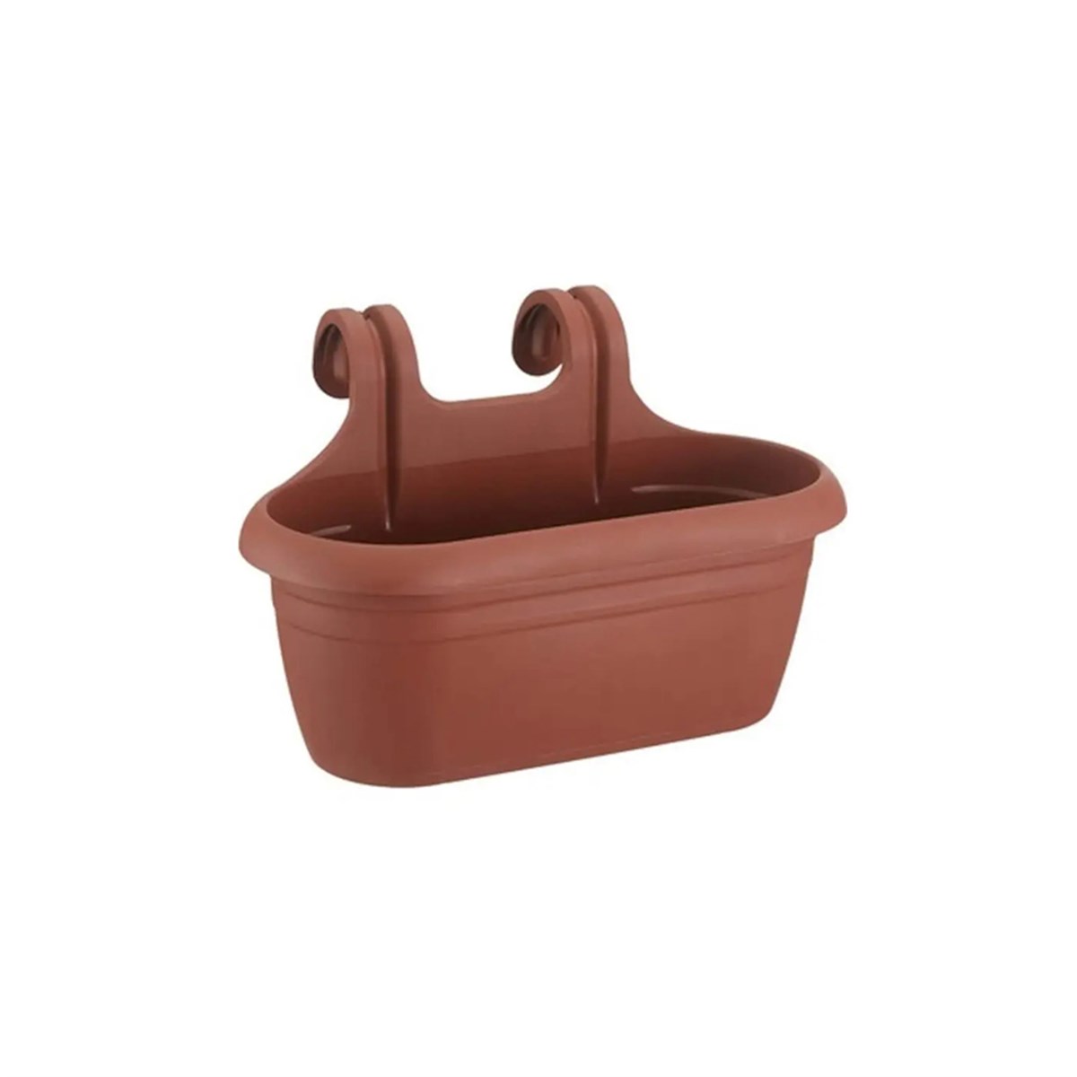 Şenyayla Askılı Balkon Saksı 6 lt Kahve 5715 resmi