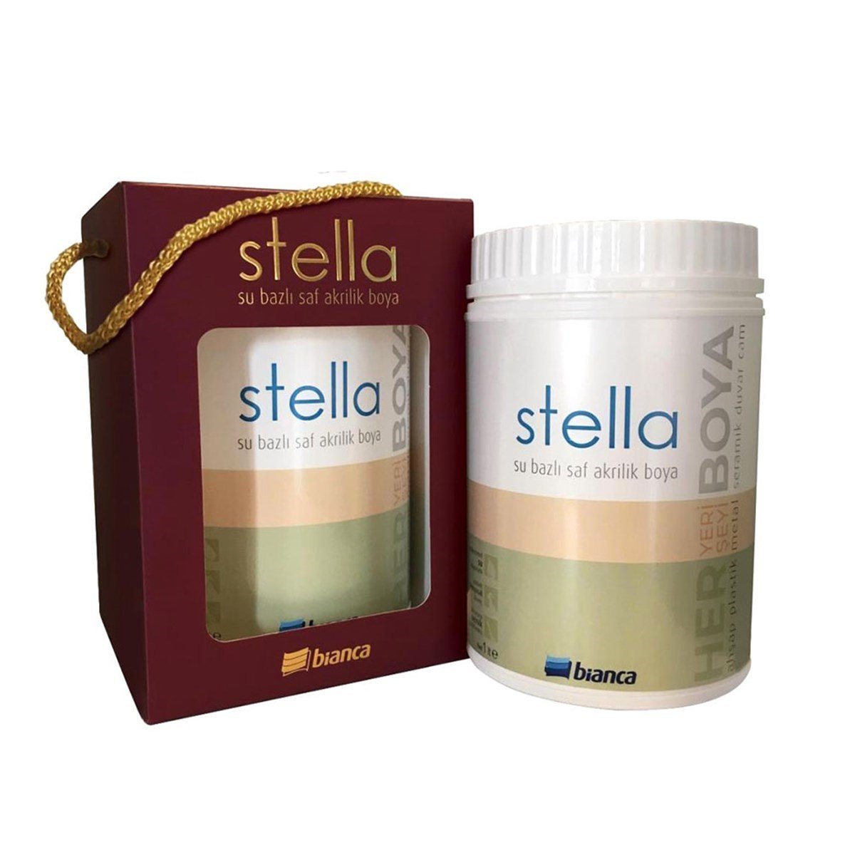 Bianca Stella Su Bazlı Saf Akrilik Boya 0,50 Lt. resmi