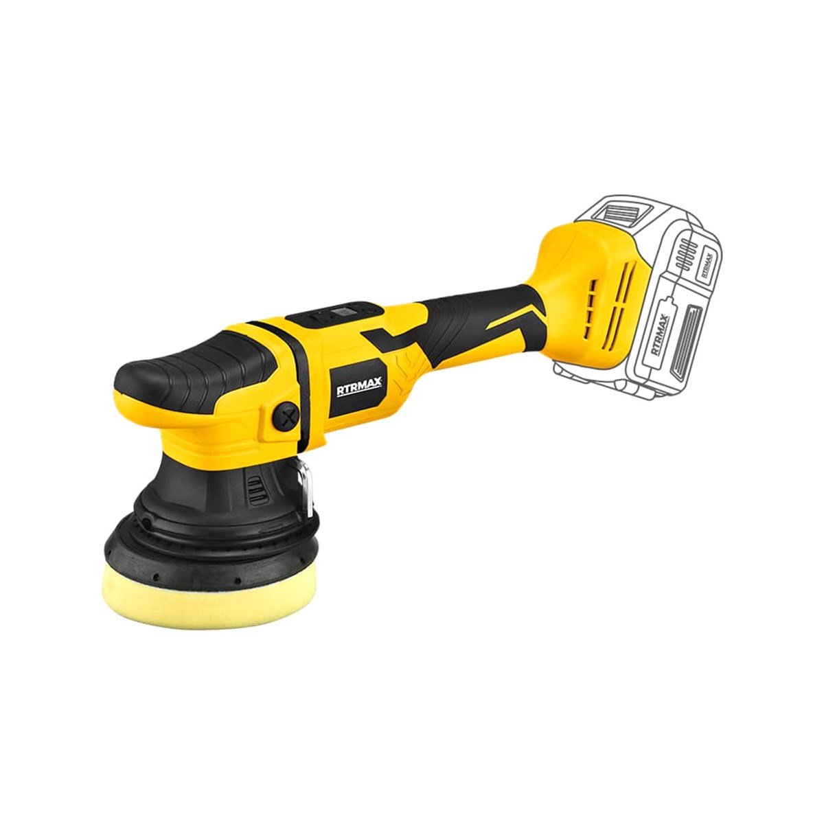 Rtrmax Rtx2059b Akülü Orbital Polisaj Makinası (solo-akü Hariç) resmi