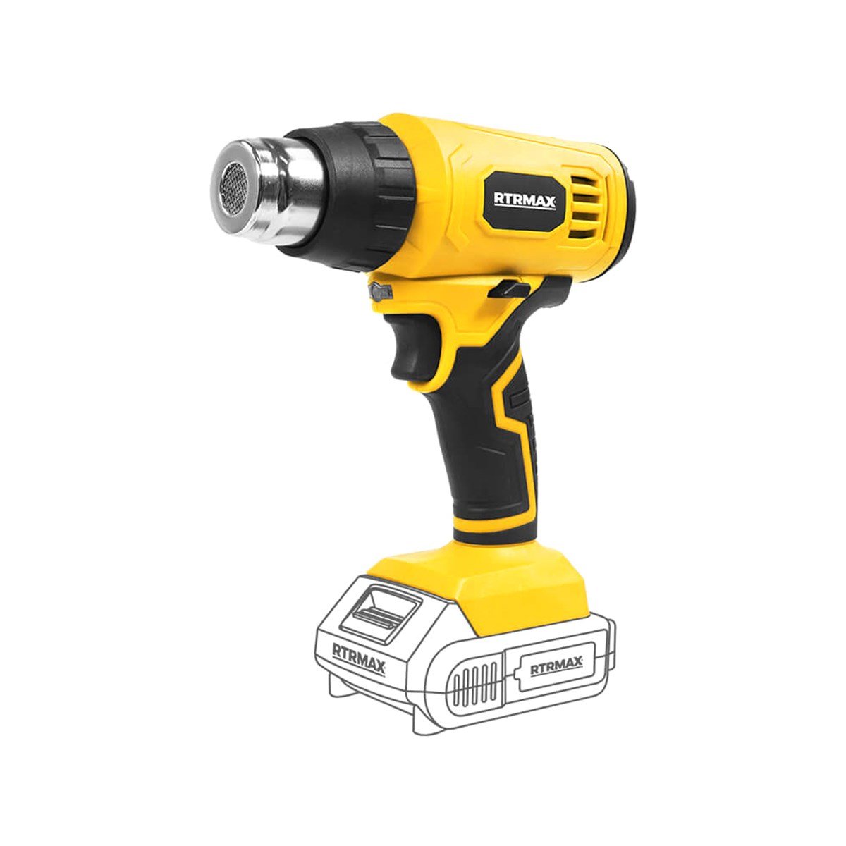 Rtrmax Rtx1872b Akülü Sıcak Hava Tabancası (solo-akü Hariç) resmi