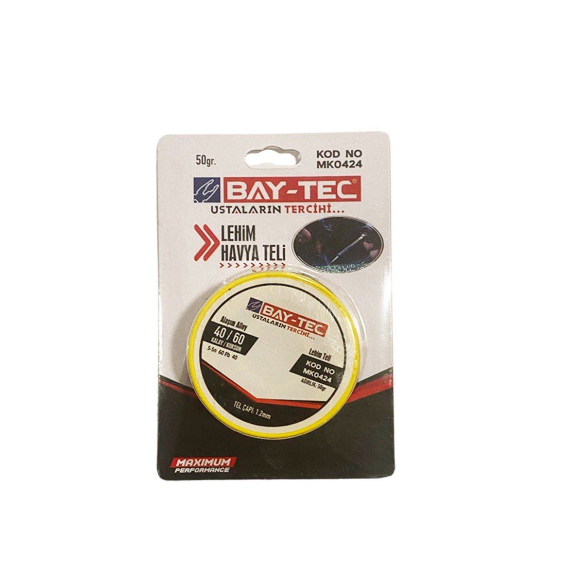 Bay-Tec Lehim Havya Teli 50gr 1.2mm Mk0424 resmi