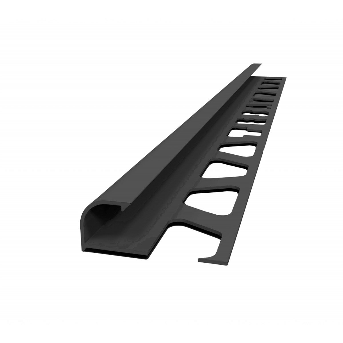 Tesay Alüminyum Dış Köşe Fayans Profili 12mm Siyah Boyalı Fçdab12-33 resmi