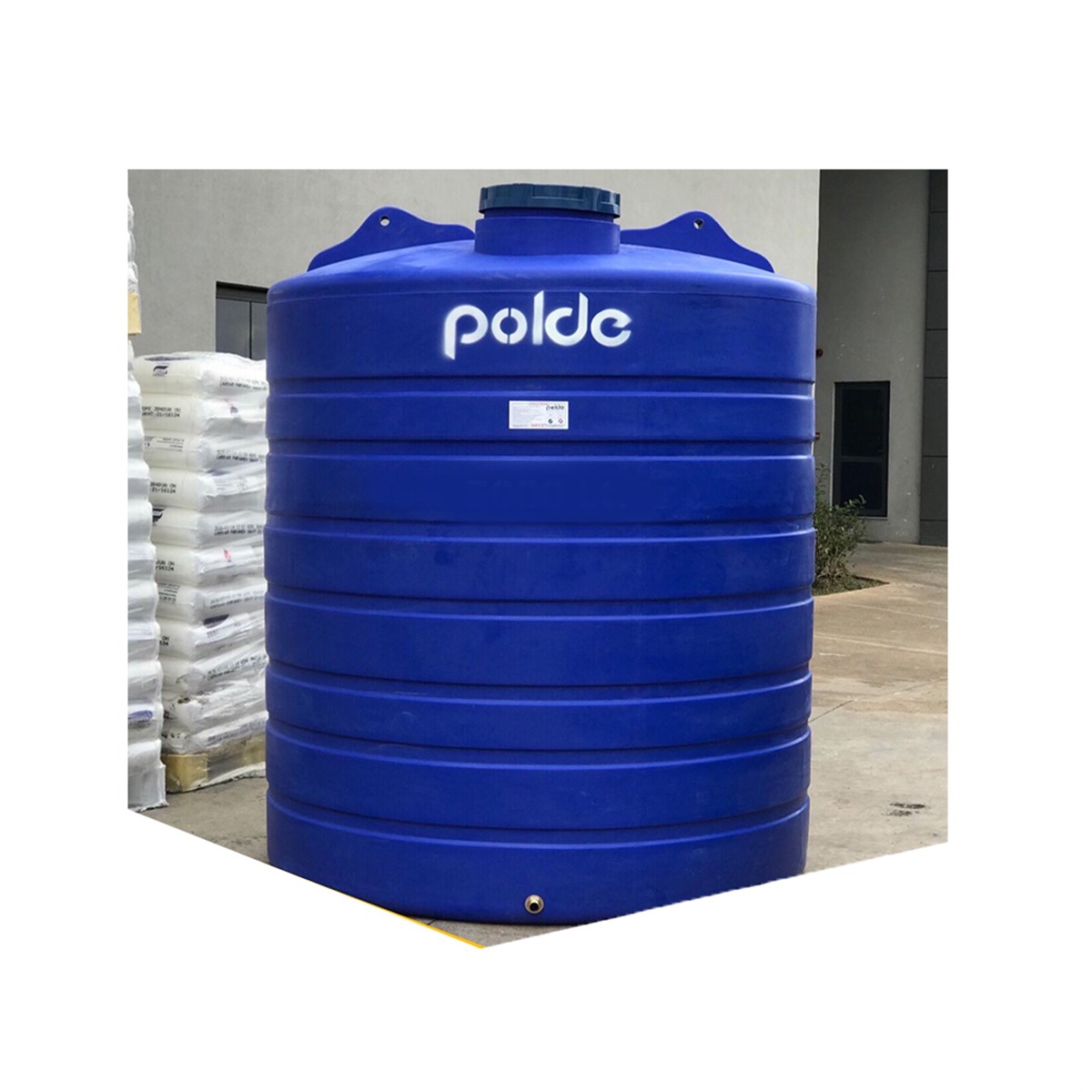 Polde Polietilen Çift Katlı Dik Mavi Su Deposu 300 Lt  resmi