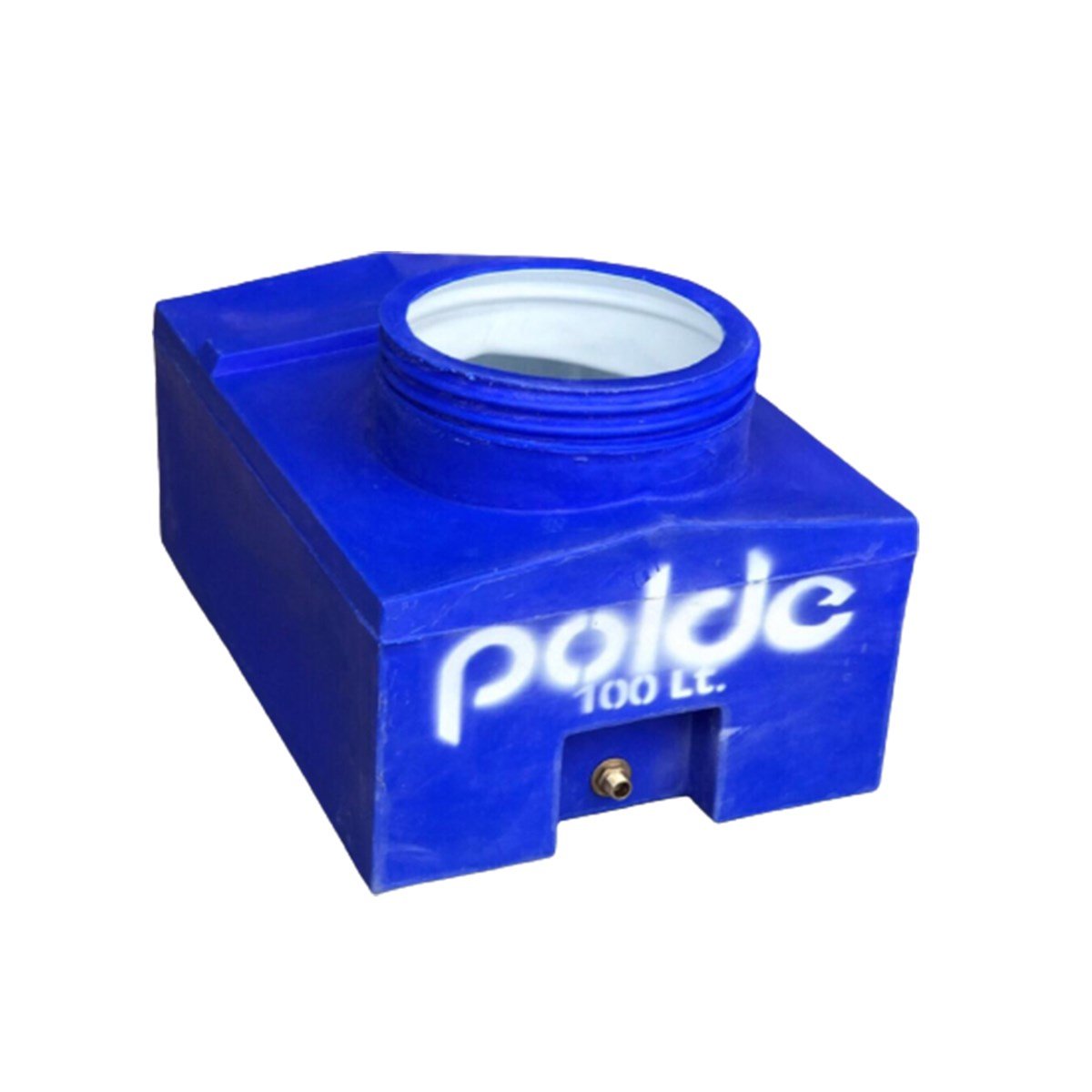 Polde Polietilen Çift Katlı Dört Köşe Mavi Su Deposu 500 Lt resmi