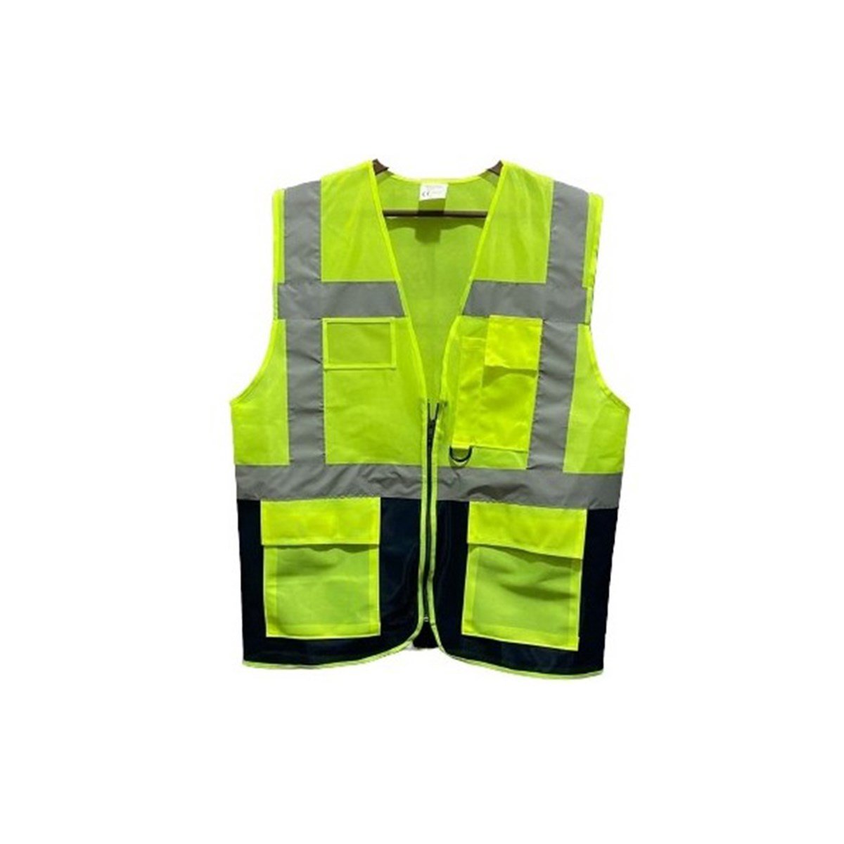 İkaz Yeleği Mühendis Tipi Çift Renk Sarı-Lacivert resmi