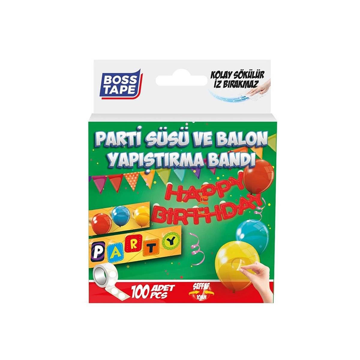 Boss Tape Parti Süsü ve Balon Yapıştırma Bandı resmi