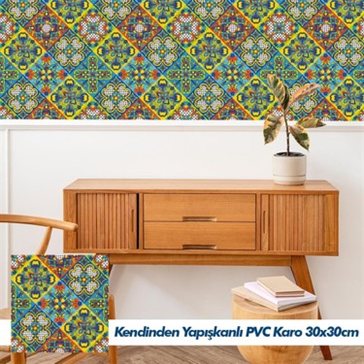 Boss Tape Yapışkanlı Pvc Karo Mexıcan 30x30cm resmi