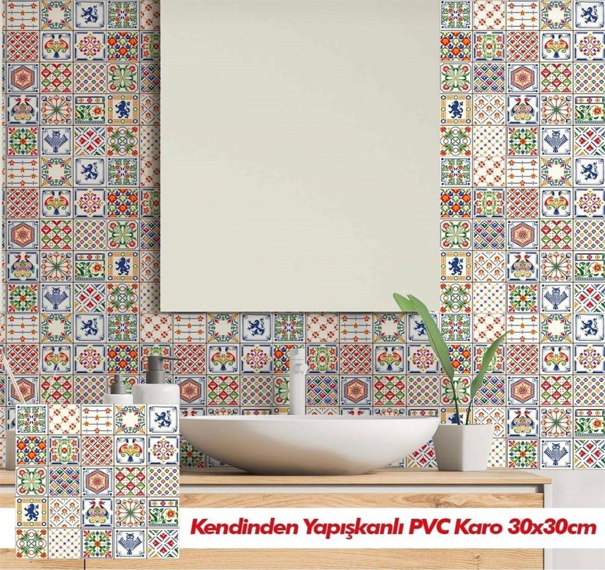 Boss Tape Yapışkanlı Pvc Karo Portugal 30x30cm resmi