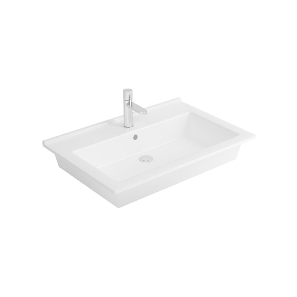 Newarc Etajerli Lavabo Silver Slim 55X45X2,5Cm 501055 resmi