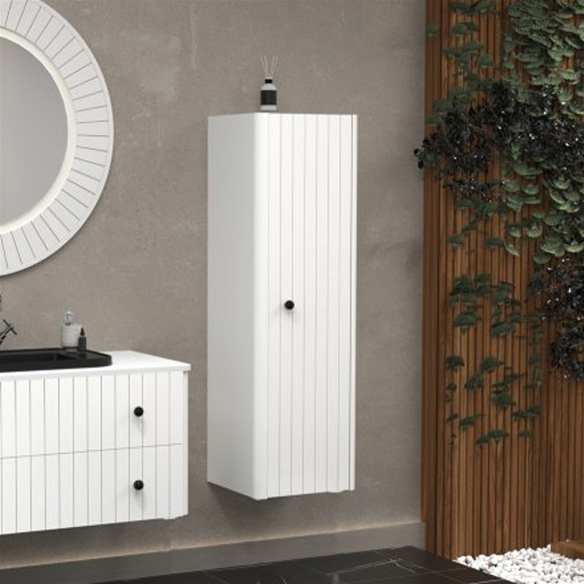 Aquanil Solaris Boy Dolabı - Beyaz resmi