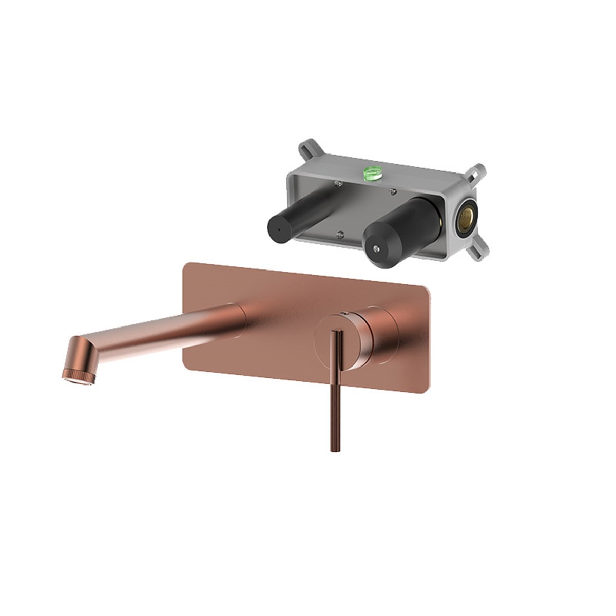 Newarc Opera Ankastre Lavabo Bataryası Mat Bakır 985571s resmi