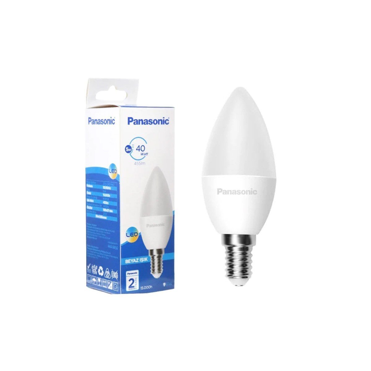 Panasonic 5w Led Ampul E14 6500k Beyaz Işık resmi
