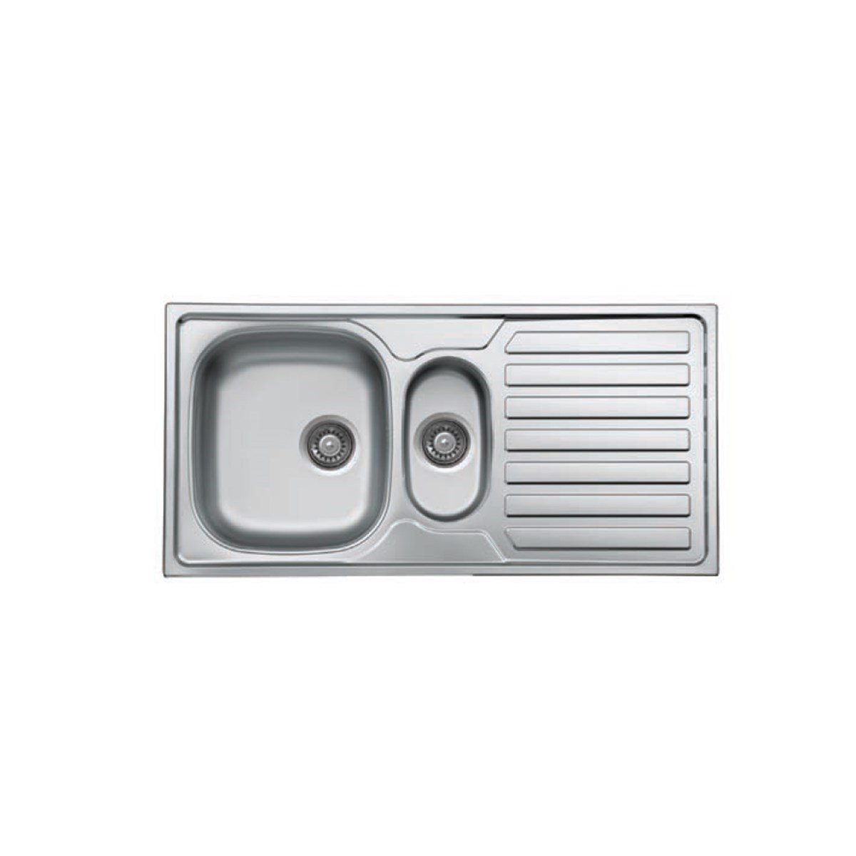 Krom Eviye Klasik 50x100cm 1.5 Göz Sağ (sifon Dahil) Ec-336 resmi