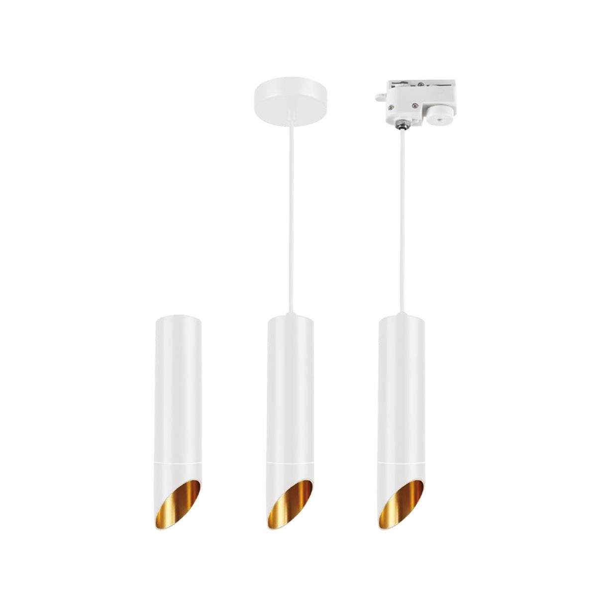 Forlife Boru Tipi Sarkıt Gu10 Duy Beyaz/rose FL-2256 B resmi