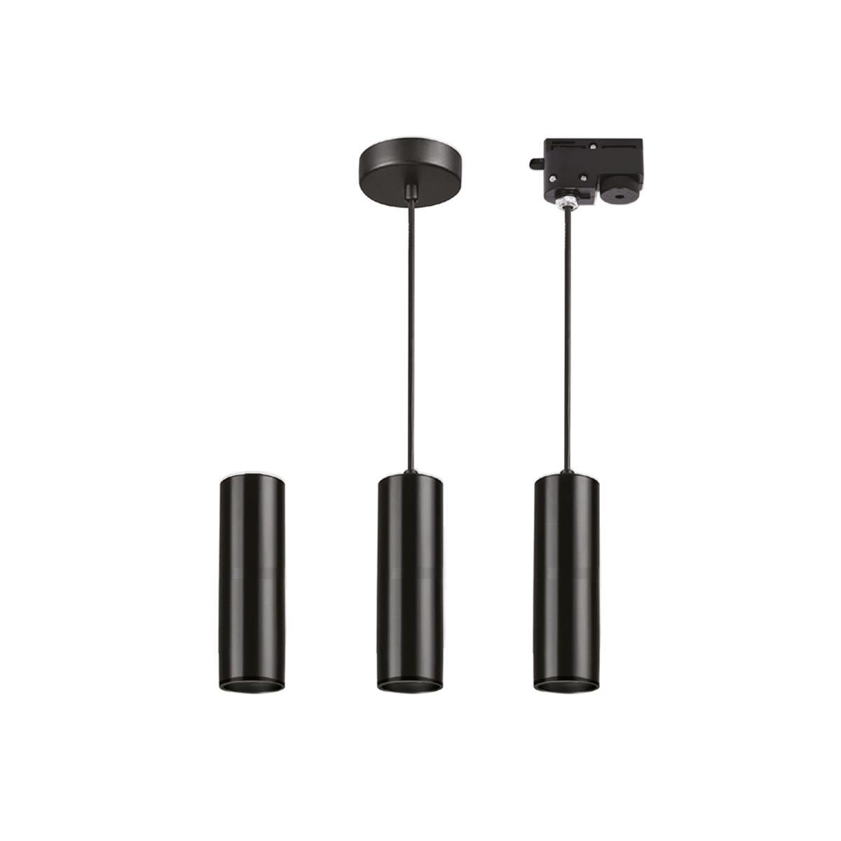 Forlife Boru Tipi Sarkıt Gu10 Duy Siyah FL-2251 S resmi