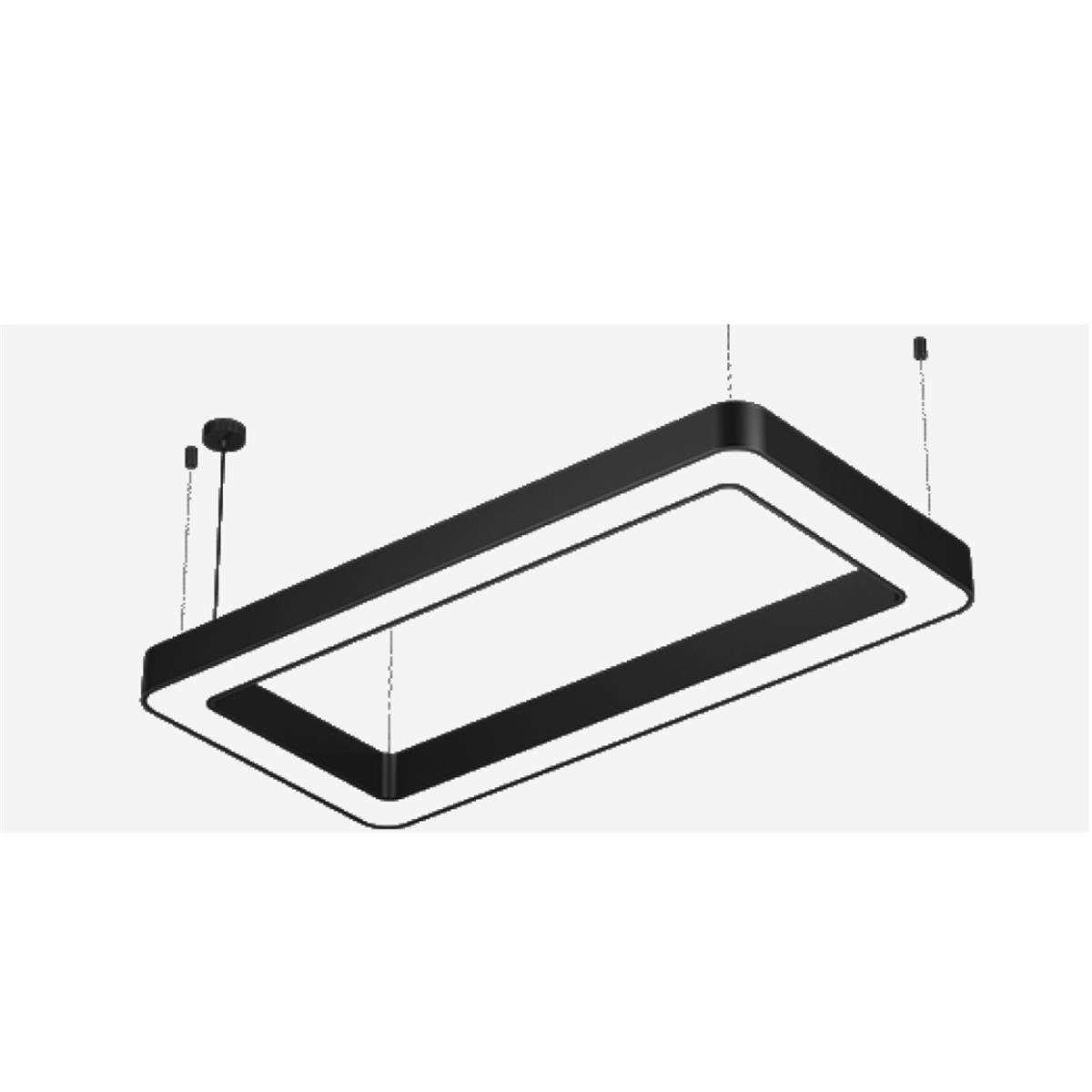 Forlife Radius Linear Armatür 60x90cm 38W 3200k Gün Işığı FL-99053 resmi