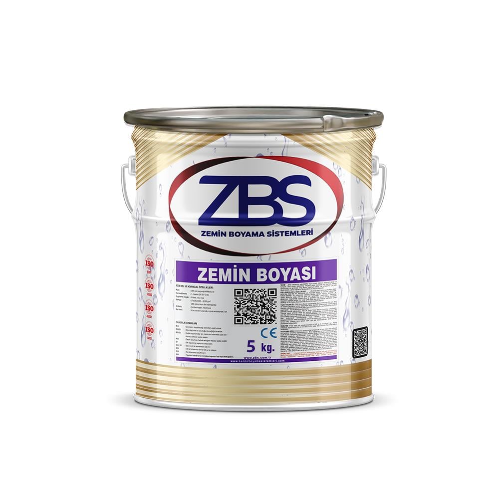 Zbs Zemin Boyası 5 Kg  - (Türkiye'nin En Çok Satan, İlk ve Tek Zemin Boyası) resmi