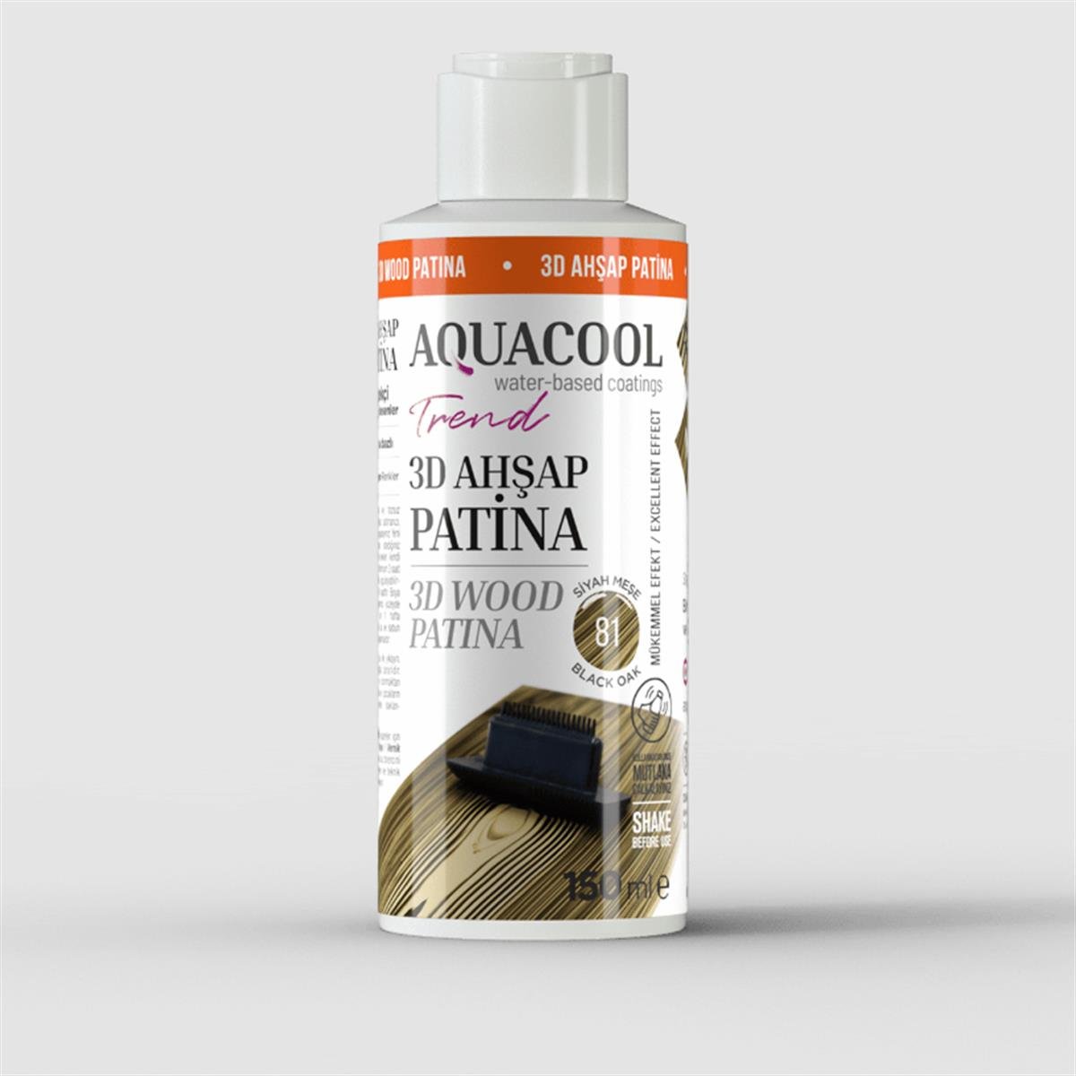 Aquacool Trend 3d Ahşap Patina 150 ML 81 Siyah Meşe resmi